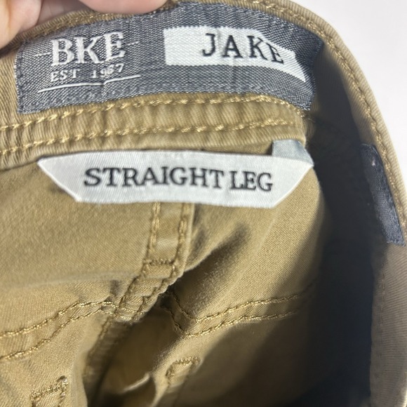 BKE Jake Jeans Men's 29R 29x29 Straight Leg Khaki Tan Denim Buckle BKE School - Picture 6 of 11